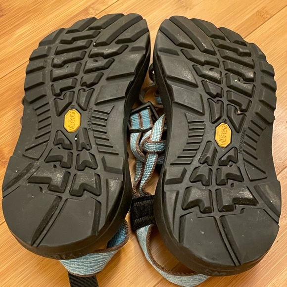 Chaco sandals. Mostly light blue. Size 5. - Picture 2 of 3